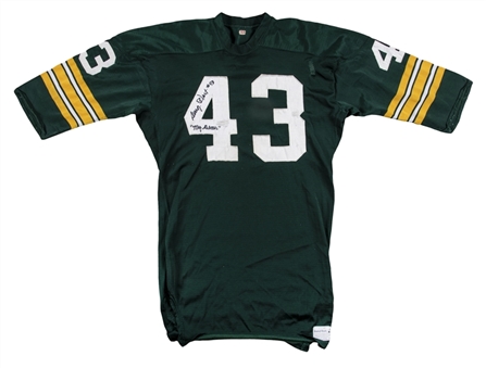 1968 Doug Hart Game Used, Signed & Inscribed Green Bay Packers Home Jersey (MEARS A10 & JSA)